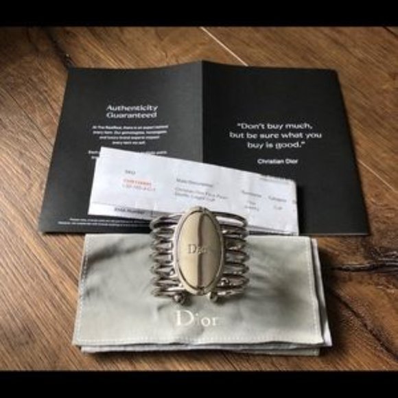 CHRISTIAN DIOR-Large Hinge BRACELET - Picture 13 of 17
